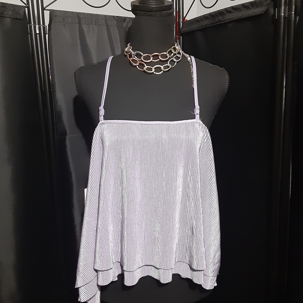 Urban Outfitters NWT Shimmering Plum  Camisole Halter Top Women's Size Large